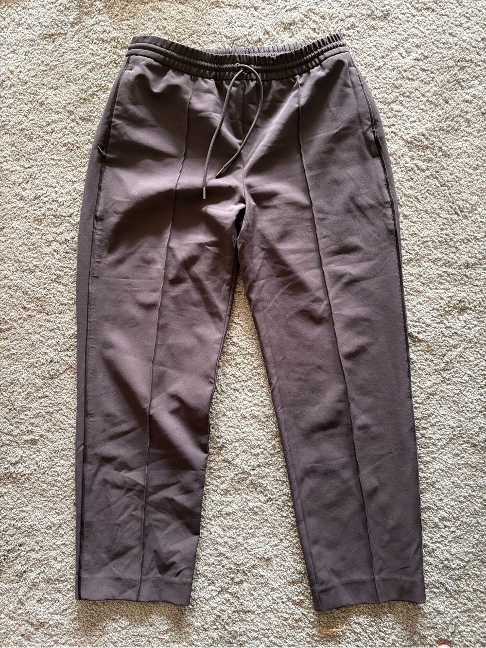 Women’s Casual Drawstring Pants in Dark Brown